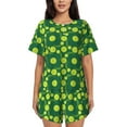 thumbnail image 1 of Picia Tennis Balls Pajamas Sets for Women Soft Short-Sleeved Pjs with Lounge Shorts Two Piece Sleepwear-4X-Large, 1 of 9