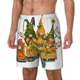 thumbnail image 1 of Picia Thanksgiving Truck pattern Mens Swim Trunks with Compression Liner Stretch Beach Shorts Quick Dry with Zipper Pockets No-Chafing Board Shorts-, 1 of 9