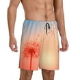 thumbnail image 1 of Picia The Sunset of Dandelion Pajama Shorts for Men, Men's Pajama Bottoms, Sleepwear,Short Pajama Pants-X-Large, 1 of 9
