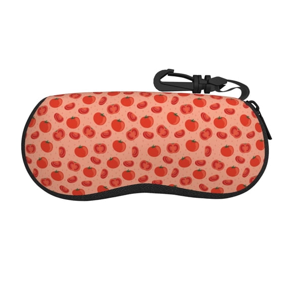 Picia Tomato Print Sunglasses Case, Eyeglasses Case Protector Large Glasses Case, Key Lock Case Protective Glasses Holder Eyeglasses Cases