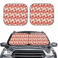 thumbnail image 1 of Picia Tomatoes 2 Piece Car Windshield Sun Shade Foldable | Foldable Sun Shield for Front Window Blocks UV Rays and Keeps Your Vehicle Cool-Small, 1 of 7