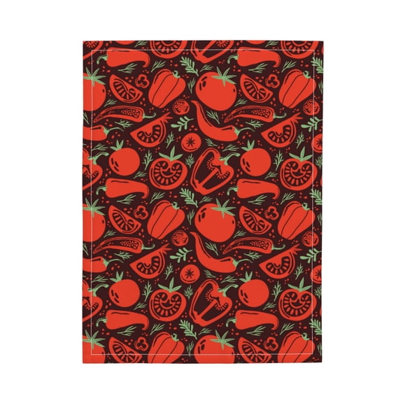 Picia Tomatoes And Chili Pattern Baby Soft Dot Blanket with Silky Satin Backing Baby Gifts for Boys and Girls (30" x 40")