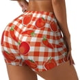 thumbnail image 1 of Picia Tomatoes And Chili Printed Workout Shorts for Women Seamless Scrunch Butt Lifting High Waisted Yoga Gym Booty Running Moisture-wicking Short Pants-X-Large, 1 of 9