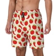 thumbnail image 1 of Picia Tomatoes And Chili pattern Mens Swim Trunks with Compression Liner Stretch Beach Shorts Quick Dry with Zipper Pockets No-Chafing Board Shorts-X-Large, 1 of 9