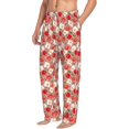thumbnail image 1 of Picia Tomatoes Mens Soft Woven Cotton Elastic Waistband Sleep Pajama Pant Lounge Sleep Pant With Pockets And Drawstring-X-Large, 1 of 9