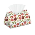 thumbnail image 1 of Picia Tomatoes Pattern Long Tissue Box Cover,PVC Leather Triangle Holder,Tissue Box Holder with Magnetic Bottom,Facial Paper Organizer Dispenser-7.9"X4.9"X4.5", 1 of 9