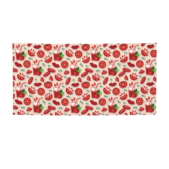 Picia Tomatoes Pattern Party Banner, Festive Decoration, Holiday Banner, Celebration Decor, Event Banner, Reusable Party Banner-Medium