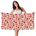 thumbnail image 1 of Picia Tomatoes Print Silver Fox Velvet Beach Towel,Quick-Dry Beach Towel,Lightweight Travel Towel,Portable Beach Towels, 1 of 6