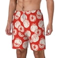 thumbnail image 1 of Picia Tomatoes pattern Mens Swim Trunks with Compression Liner Stretch Beach Shorts Quick Dry with Zipper Pockets No-Chafing Board Shorts-XX-Large, 1 of 8