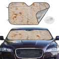 thumbnail image 1 of Picia Tortilla Curved Windshield Sunshade Accordion Folding Style Auto Shade for Car Truck SUV Van Blocks UV Ray Sun Visor Protector -Small, 1 of 7