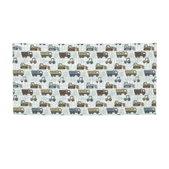 Picia Tractor and Dumper Pattern Party Banner, Festive Decoration, Holiday Banner, Celebration Decor, Event Banner, Reusable Party Banner-Small