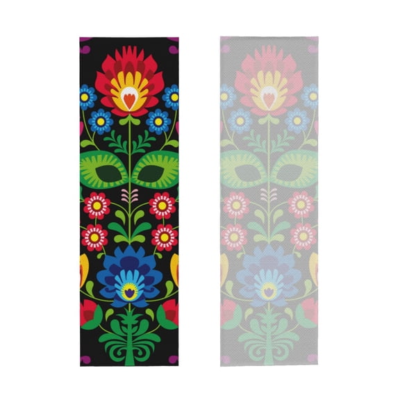 Picia Traditional Floral Polish Pattern Cooling Towels (40"x12") Cool Towel, Cold Towel, Microfiber Soft Breathable Chilly Ice Towel