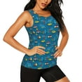 thumbnail image 1 of Picia Transportations with Buildings Pattern Women's Workout Tank Top,Breathable Activewear,Slim Fit Athletic Top,Versatile Workout Moisture-wicking top-X-Large, 1 of 9