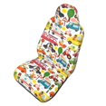 thumbnail image 1 of Picia Transports with Animals Print Waterproof Sweating Car Seat Cover for Post Gym Workout, Running, Beach and Hiking, Universal Fit Anti-Slip Bucket Seat Protector, 1 of 5