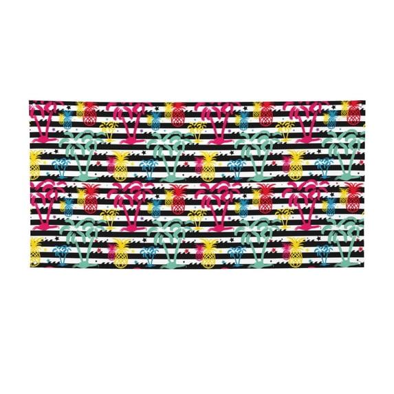 Picia Trendy Colorful Pineapples Pattern Party Banner, Festive Decoration, Holiday Banner, Celebration Decor, Event Banner, Reusable Party Banner-Medium