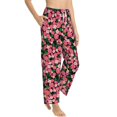 thumbnail image 1 of Picia Trendy Floral Womens Soft Woven Cotton Elastic Waistband Sleep Pajama Pant Lounge Sleep Pant With Pockets And Drawstring-Large, 1 of 9