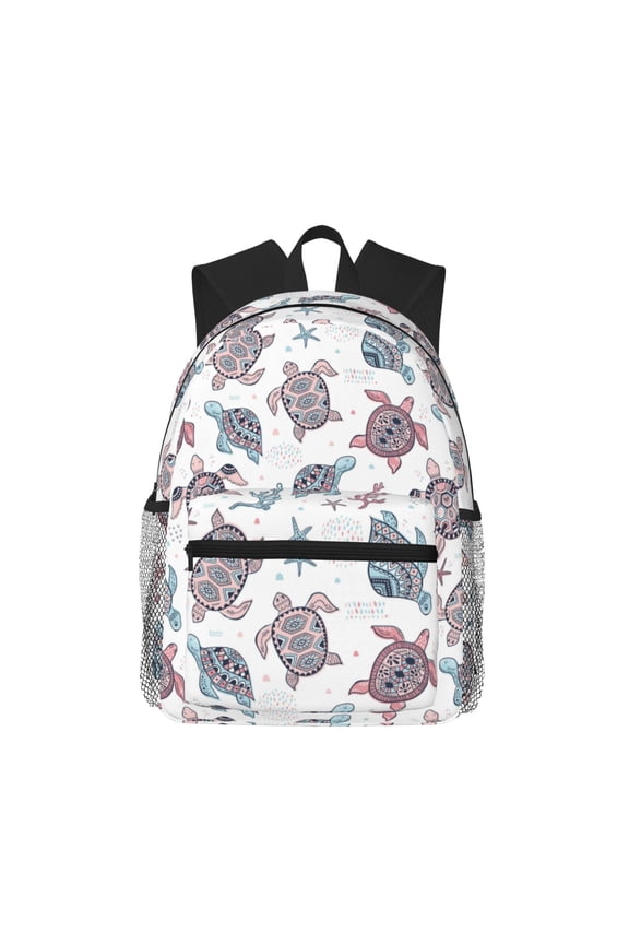 Tribal Style Turtle Large Capacity Backpack Classic Style Backpack Casual Backpack Water-Resistant School Work Travel Outdoor Backpack