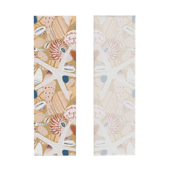 Picia Tropical Beach Sea Shell Pattern Cooling Towels (40"x12") Cool Towel, Cold Towel, Microfiber Soft Breathable Chilly Ice Towel