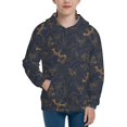 thumbnail image 1 of Picia Tropical Butterfly for Boys Fashion Full-zip Hoodies & Sweatshirts with Kangaroo Pocket,Zip-up Hooded Sweatshirt for Kid, Moisture Wicking & Breathable-Medium, 1 of 6