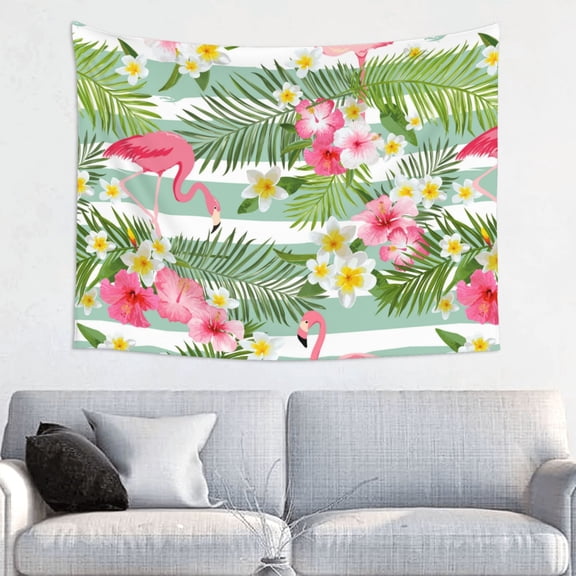 Picia Tropical Flamingo Pattern Tapestry-Tapestries for Bedroom Living Room Dorm(29x37")