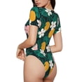 thumbnail image 1 of Picia Tropical Fruit Womens One Piece Swimsuits Modest Tummy Control Bathing Suits Lace Up Slimming Swim Suit-X-Large, 1 of 9