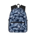 thumbnail image 1 of Picia Tropical Leaves Large Capacity Backpack Classic Style Backpack Casual Backpack Water-Resistant School Work Travel Outdoor Backpack, 1 of 8