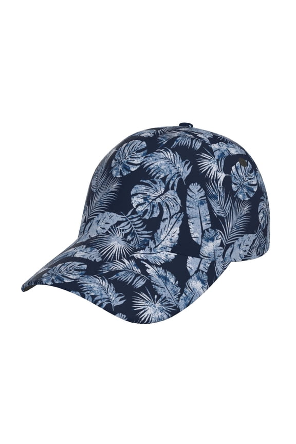 Tropical Leaves pattern Trucker Low Profile Hat Men Women Baseball Cap Dad Hat Adjustable Unconstructed Plain Cap