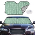 thumbnail image 1 of Picia Tropical Pineapple Curved Windshield Sunshade Accordion Folding Style Auto Shade for Car Truck SUV Van Blocks UV Ray Sun Visor Protector -Medium, 1 of 7