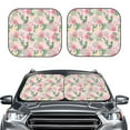 thumbnail image 1 of Picia Tropical Pitaya 2 Piece Car Windshield Sun Shade Foldable | Foldable Sun Shield for Front Window Blocks UV Rays and Keeps Your Vehicle Cool-Large, 1 of 7