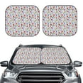 thumbnail image 1 of Picia Tulips Flowers 2 Piece Car Windshield Sun Shade Foldable | Foldable Sun Shield for Front Window Blocks UV Rays and Keeps Your Vehicle Cool-, 1 of 7