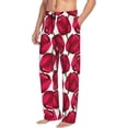 thumbnail image 1 of Picia Tulips Flowers Mens Soft Woven Cotton Elastic Waistband Sleep Pajama Pant Lounge Sleep Pant With Pockets And Drawstring-XX-Large, 1 of 9