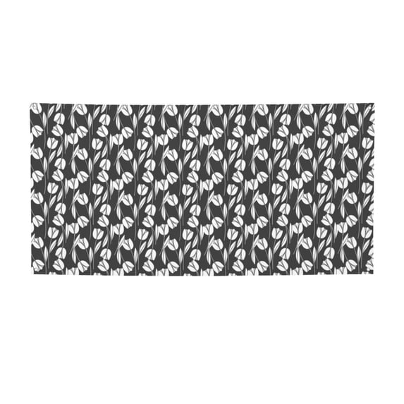 Picia Tulips Flowers Pattern Party Banner, Festive Decoration, Holiday Banner, Celebration Decor, Event Banner, Reusable Party Banner-Medium