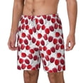 thumbnail image 1 of Picia Tulips Flowers pattern Mens Swim Trunks with Compression Liner Stretch Beach Shorts Quick Dry with Zipper Pockets No-Chafing Board Shorts-X-Large, 1 of 9