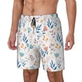 thumbnail image 1 of Picia Tulips Flowers pattern Mens Swim Trunks with Compression Liner Stretch Beach Shorts Quick Dry with Zipper Pockets No-Chafing Board Shorts-XX-Large, 1 of 9
