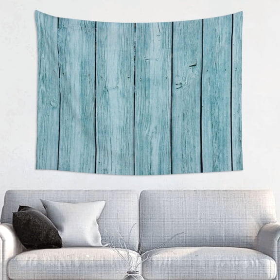 Picia Turquoise Wooden1 Pattern Tapestry-Tapestries for Bedroom Living Room Dorm(29x37")
