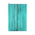 thumbnail image 1 of Picia Turquoise Wooden2 Microfiber Golf Towel (24" X 16") with Carabiner Clip, Waffle Pattern Hook - Golf Accessories and Gifts, Father's Day, Christmas, Birthday Gift, 1 of 1