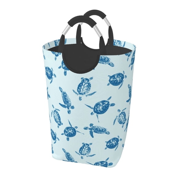 Picia Turtle Laundry Basket With Handles Laundry Hamper Toys Storage Organizer Foldable Bucket Washing Bin Dirty Clothes Bag For Home Bathroom Bedroom Dorm