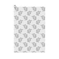thumbnail image 1 of Picia Turtle Microfiber Golf Towel (24" X 16") with Carabiner Clip, Waffle Pattern Hook - Golf Accessories and Gifts, Father's Day, Christmas, Birthday Gift, 1 of 8