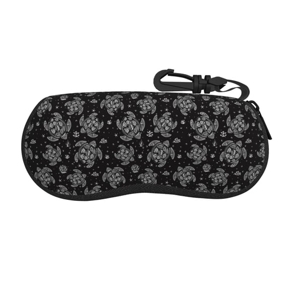 Picia Turtle Print Sunglasses Case, Eyeglasses Case Protector Large Glasses Case, Key Lock Case Protective Glasses Holder Eyeglasses Cases