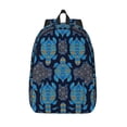 thumbnail image 1 of Picia Turtle Printed Canvas Daypack - Stylish and Durable Vintage Compact Backpack - Class, Work, Travel, or Laptop Bookbag,Organized Compartments-Small, 1 of 6