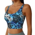 thumbnail image 1 of Picia Turtle，Shell Algae Starfish Coral Sports Bra for Women,Padded Strappy Sports Bras Medium Support Yoga Bra with Removable Cups,Running Yoga Bra-Medium, 1 of 9