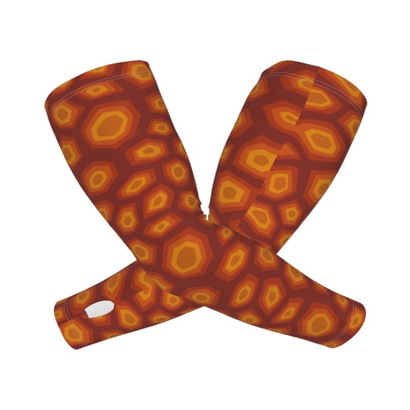 Picia Turtle Shell Arm Sleeves for Men and Women - Tattoo Cover Up UPF 50+ Cooling Sports Sleeve for Basketball Golf Football-One Size