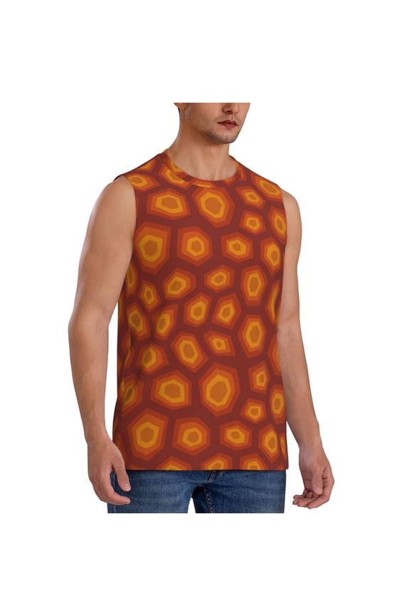 Turtle Shell mens Cotton Tank Undershirts , Moisture-wicking Ribbed Tanks, Lightweight Cotton Tank Undershirts-X-Large