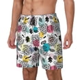 thumbnail image 1 of Picia Turtle pattern Mens Swim Trunks with Compression Liner Stretch Beach Shorts Quick Dry with Zipper Pockets No-Chafing Board Shorts-3X-Large, 1 of 9