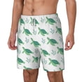 thumbnail image 1 of Picia Turtle pattern Mens Swim Trunks with Compression Liner Stretch Beach Shorts Quick Dry with Zipper Pockets No-Chafing Board Shorts-Medium, 1 of 9