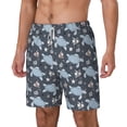 thumbnail image 1 of Picia Turtle pattern Mens Swim Trunks with Compression Liner Stretch Beach Shorts Quick Dry with Zipper Pockets No-Chafing Board Shorts-Small, 1 of 9