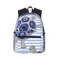 thumbnail image 1 of Picia Turtle with Blue Stones Large Capacity Backpack Classic Style Backpack Casual Backpack Water-Resistant School Work Travel Outdoor Backpack, 1 of 8