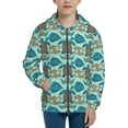 thumbnail image 1 of Picia Turtles And Seahorses for Boys Fashion Full-zip Hoodies & Sweatshirts with Kangaroo Pocket,Zip-up Hooded Sweatshirt for Kid, Moisture Wicking & Breathable-Medium, 1 of 6