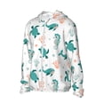 thumbnail image 1 of Picia Turtles And Seahorses Women's Men's UPF 50+ Sun Protection Hoodie Shirt Long Sleeve SPF Fishing Outdoor UV Hiking Lightweight Shirts-, 1 of 9