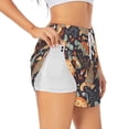thumbnail image 1 of Picia Turtles and Sea Plants Pattern Women's 2 in 1 Athletic Running Shorts High Waisted Workout Casual Gym Sweat Shorts with Comfy Liner Zipper Pockets-XX-Large, 1 of 9